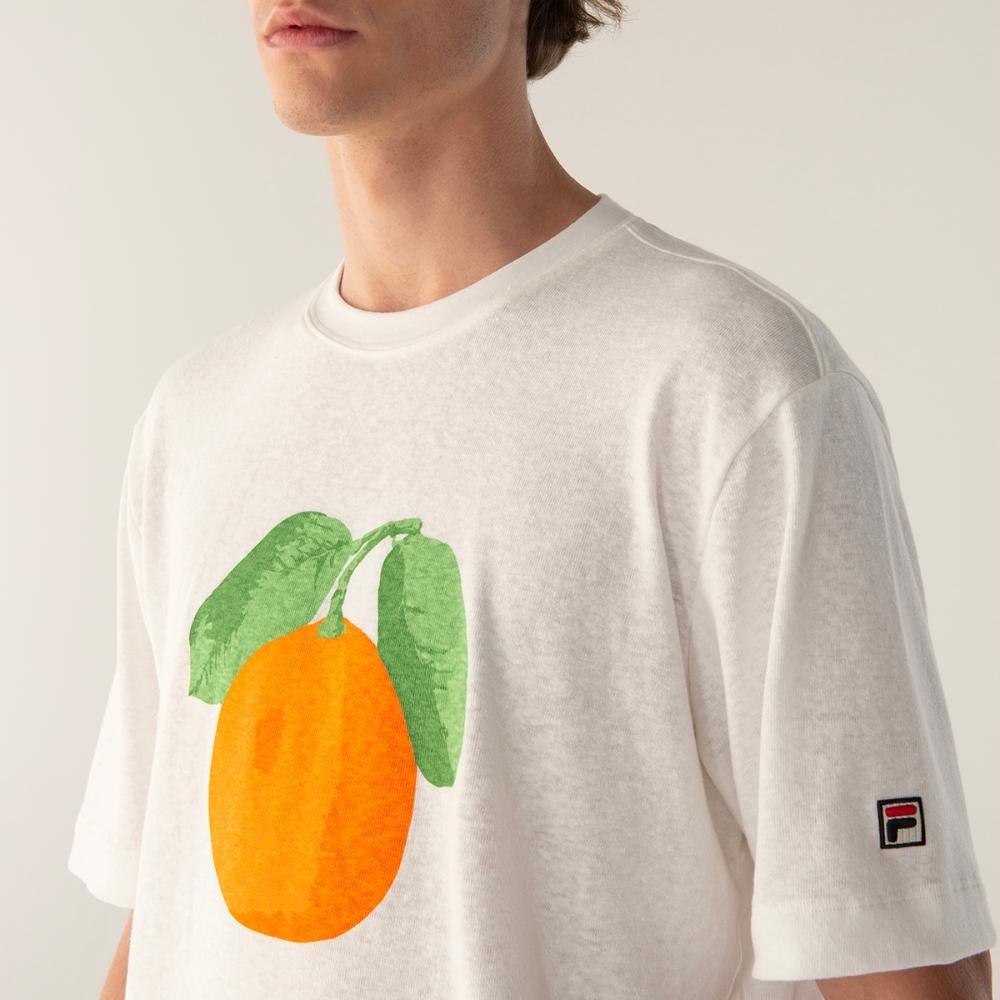 Camiseta Fila Comfort Orange Gt Masculina Branco 5
