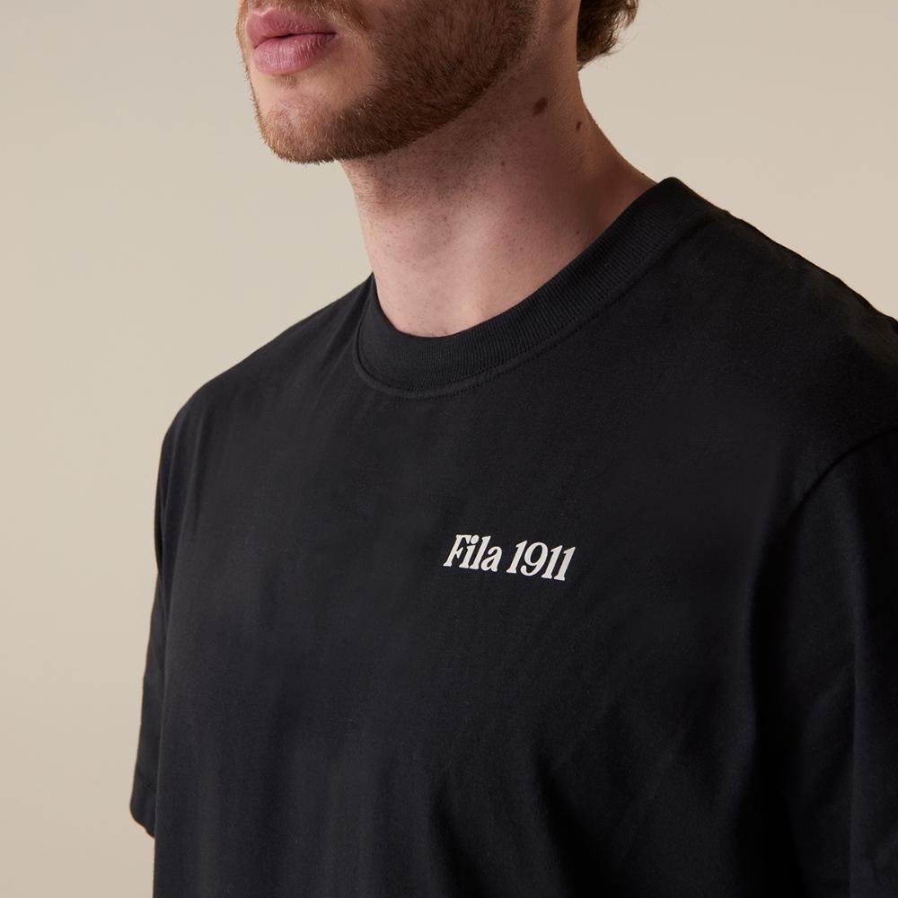 Camiseta Fila Over 1911 Union Masculina Preto 4