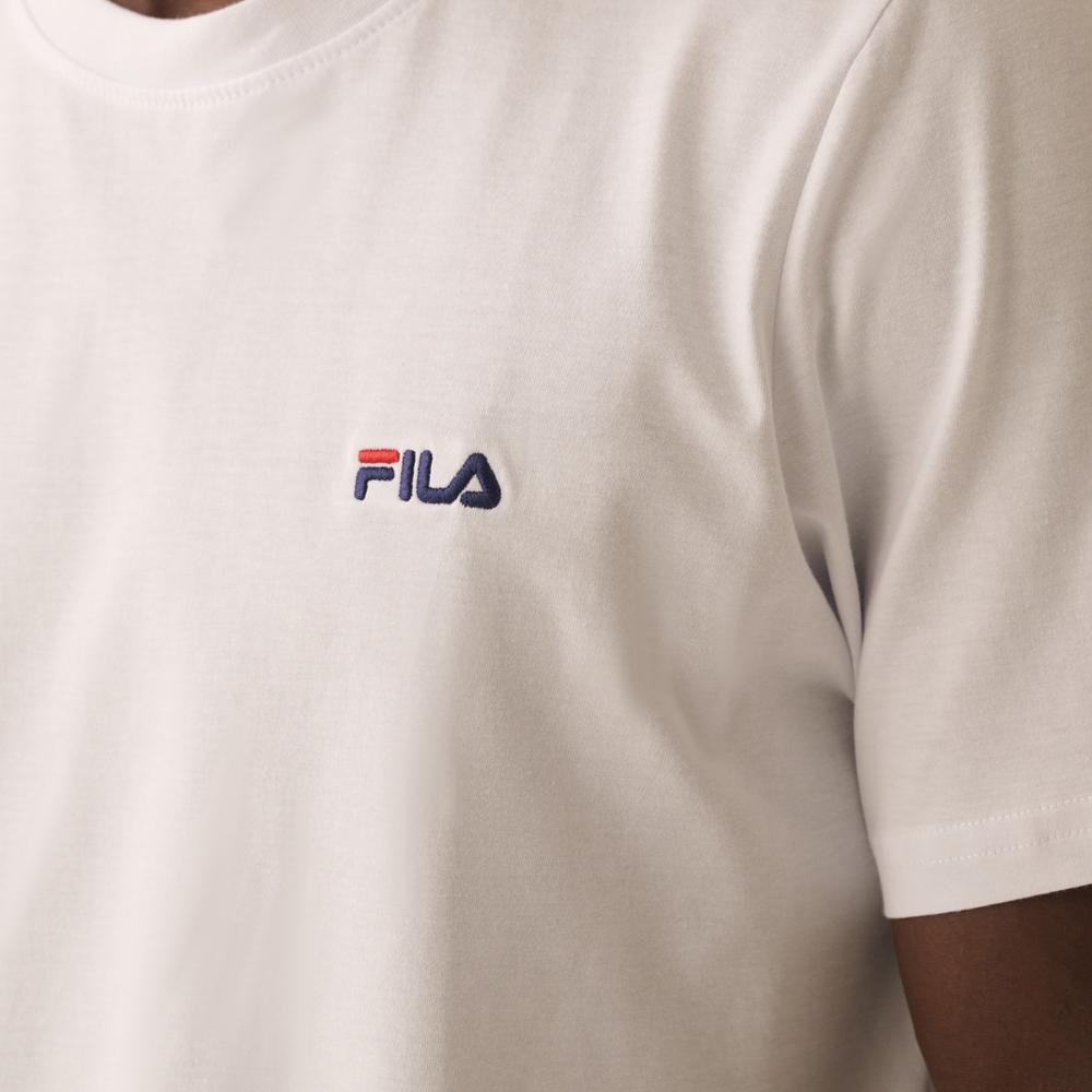 Camiseta Fila Regular Classic Masculina Branco 4