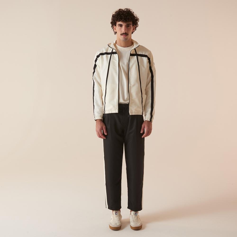 Jaqueta Fila Regular Motor Sport Masculina Branco/Preto 3