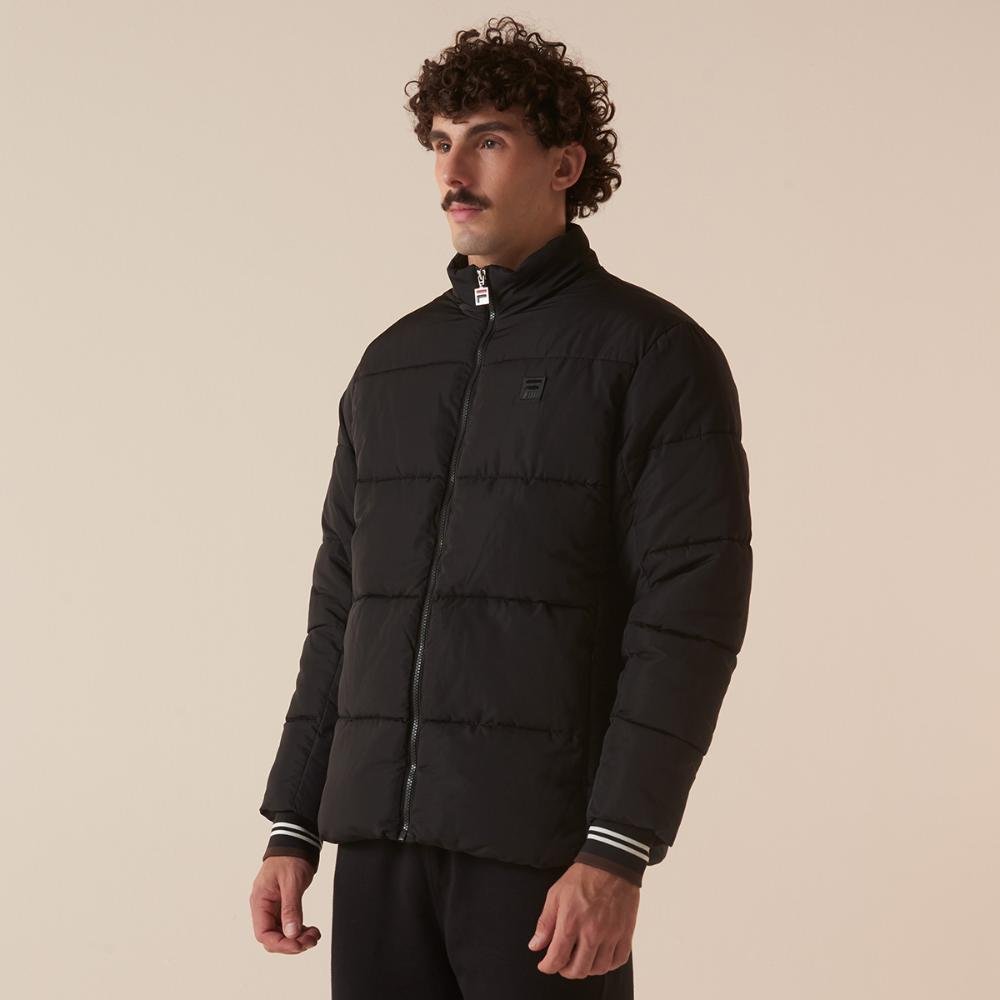 Jaqueta Fila Uc Puffer Masculina Preto 4
