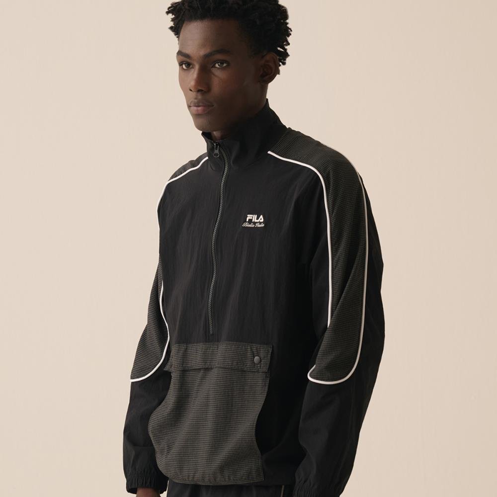 Jaqueta Fila Anorak Biella Italia Masculina Preto 8