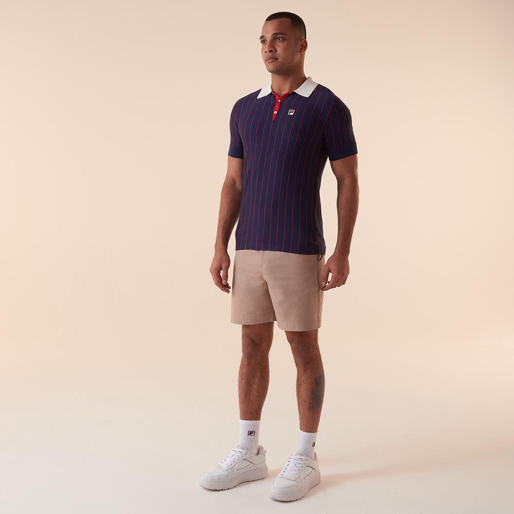 Pólo Fila Best Bb1 Polo Masculina Azul 3