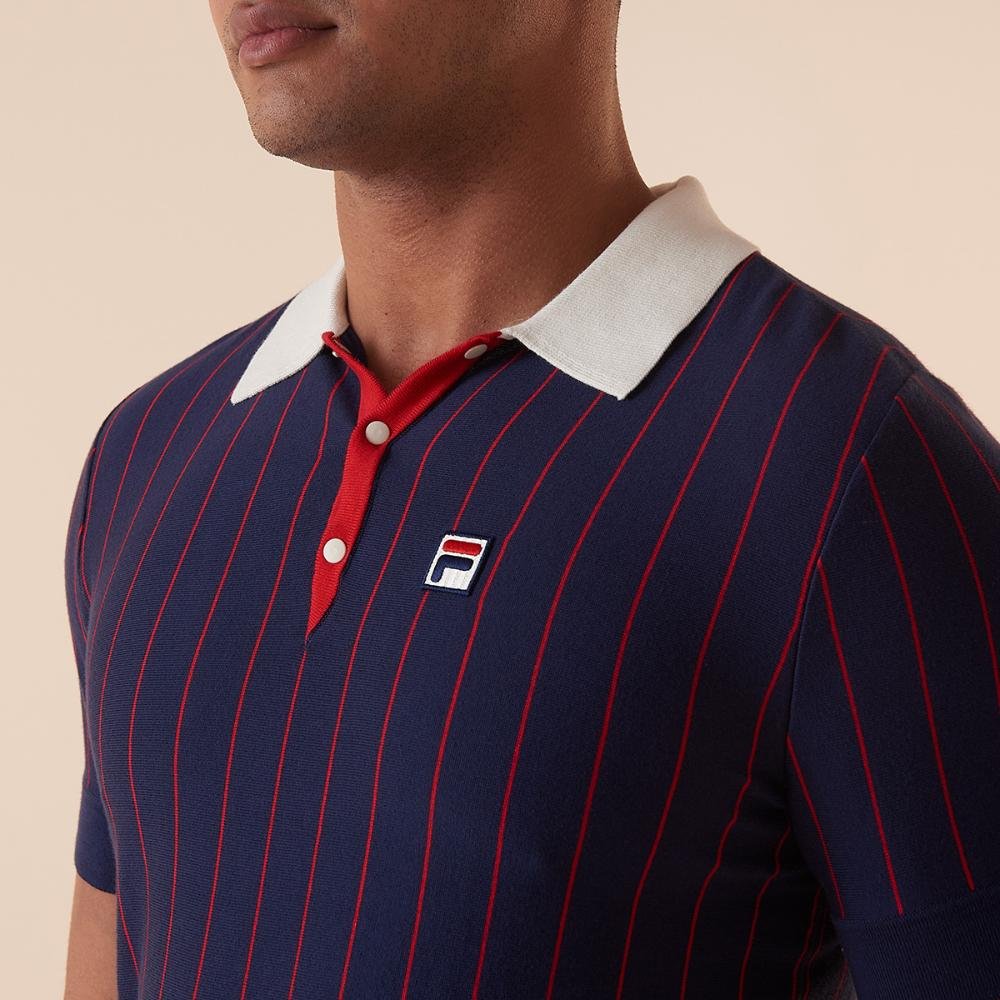 Pólo Fila Best Bb1 Polo Masculina Azul 4