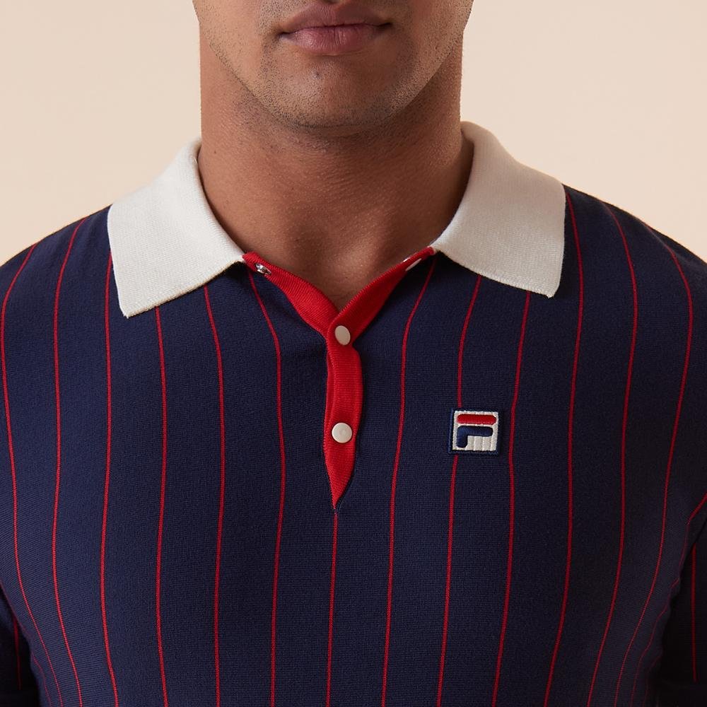 Pólo Fila Best Bb1 Polo Masculina Azul 5