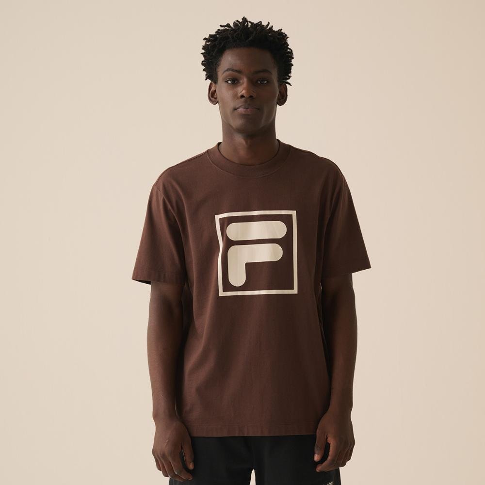 Camiseta Fila Comfort F-Box Union Classics Masculina Marrom 1