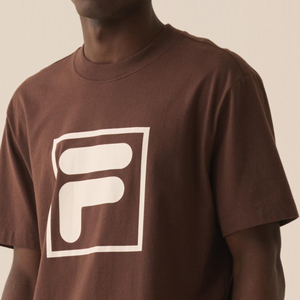Camiseta Fila Comfort F-Box Union Classics Masculina Marrom 4