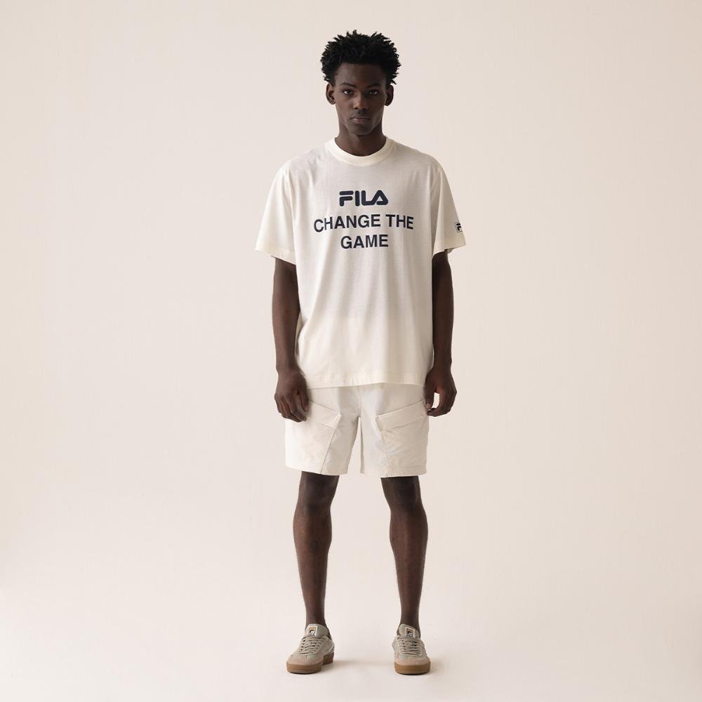 Camiseta Fila Over The Game Masculina Branco 3