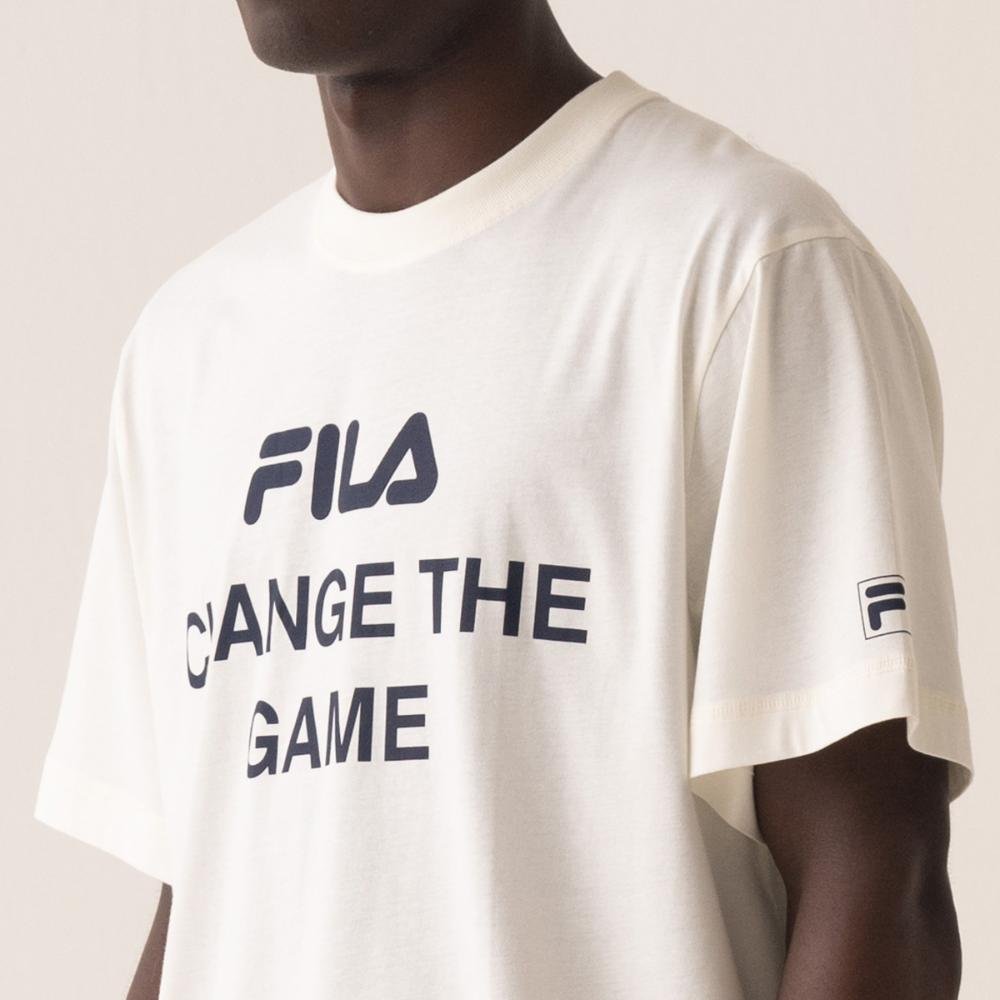 Camiseta Fila Over The Game Masculina Branco 4