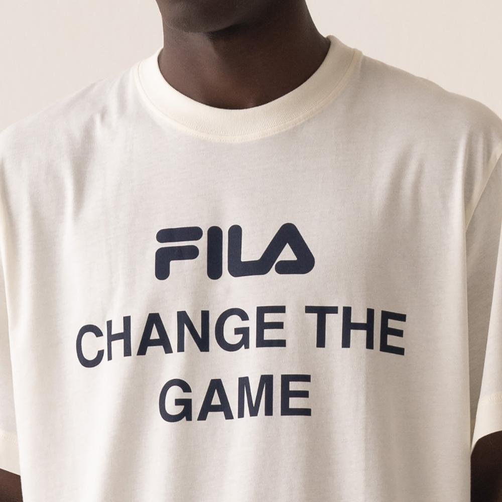 Camiseta Fila Over The Game Masculina Branco 5
