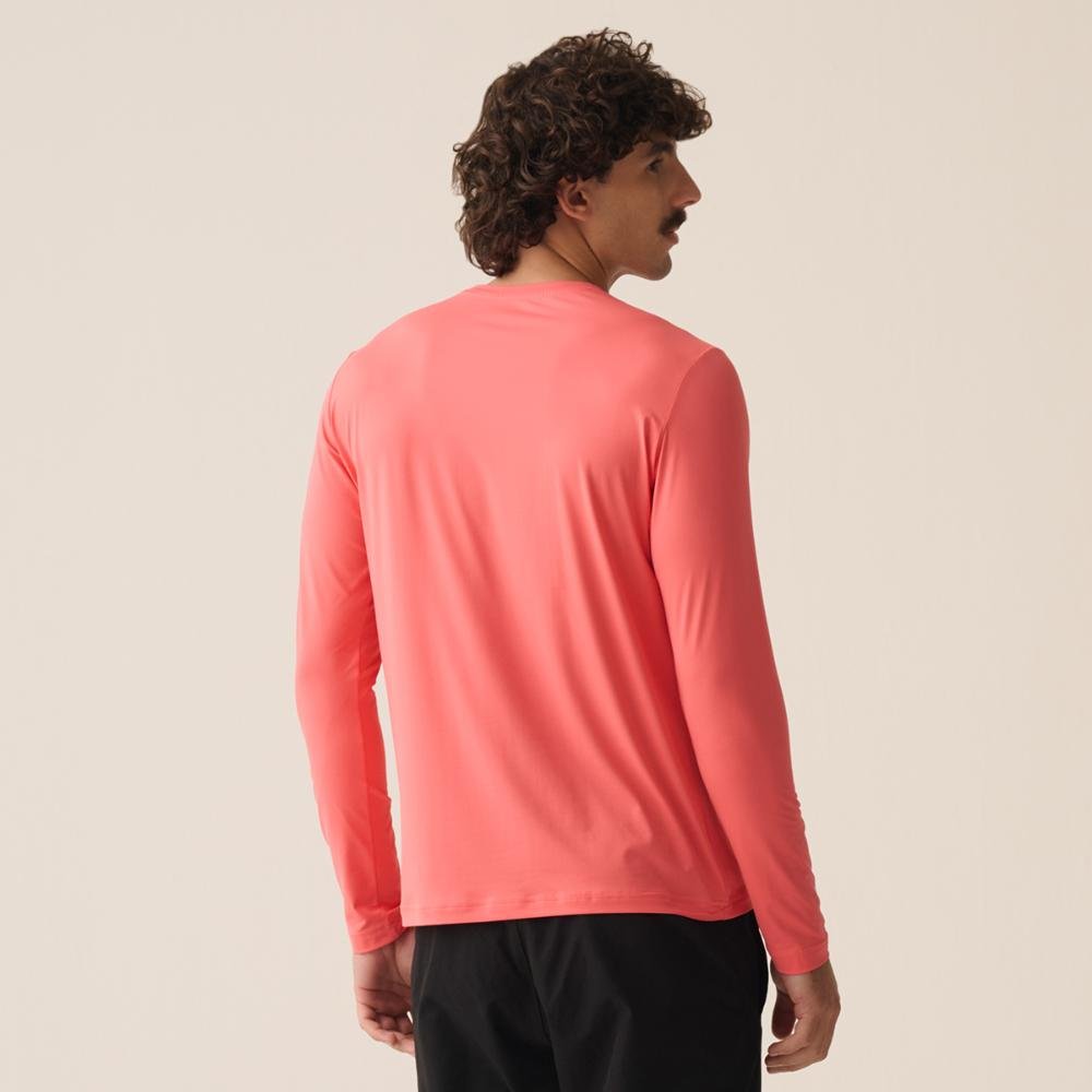 Camiseta Manga Longa Fila Sun Protect Breezy Masculina Rosa 2