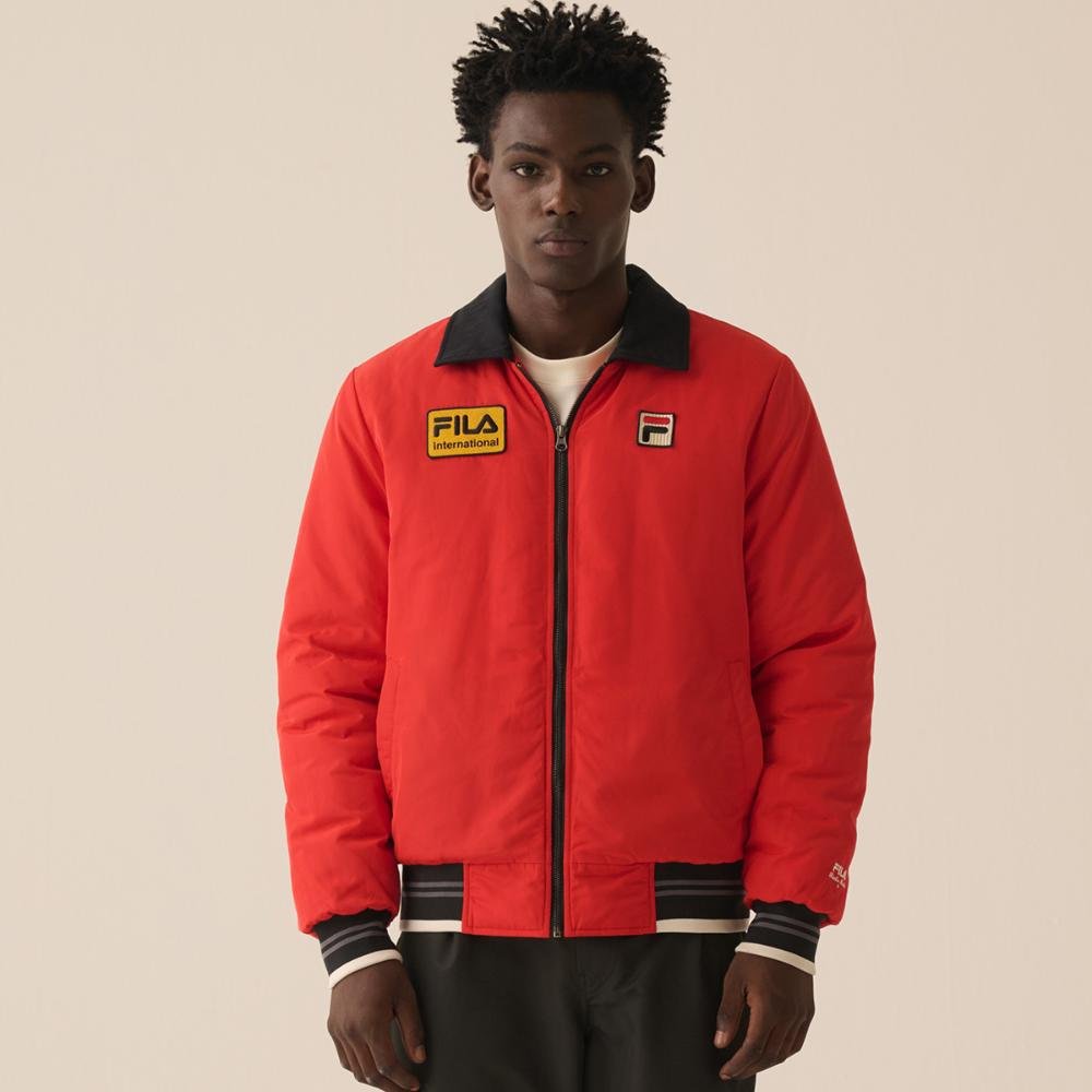 Jaqueta Fila Bomber Comfort Motor Sport Unisex Vermelho