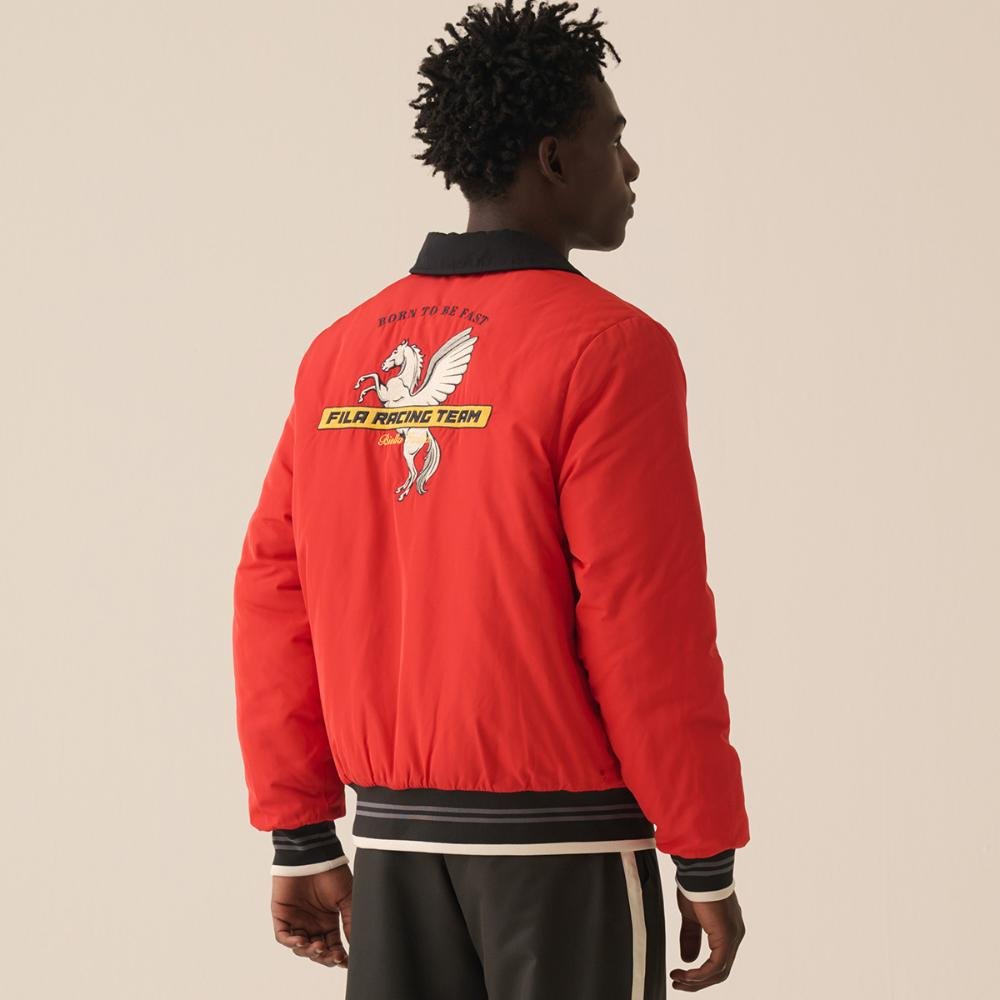 Jaqueta Fila Bomber Comfort Motor Sport Unisex Vermelho 2