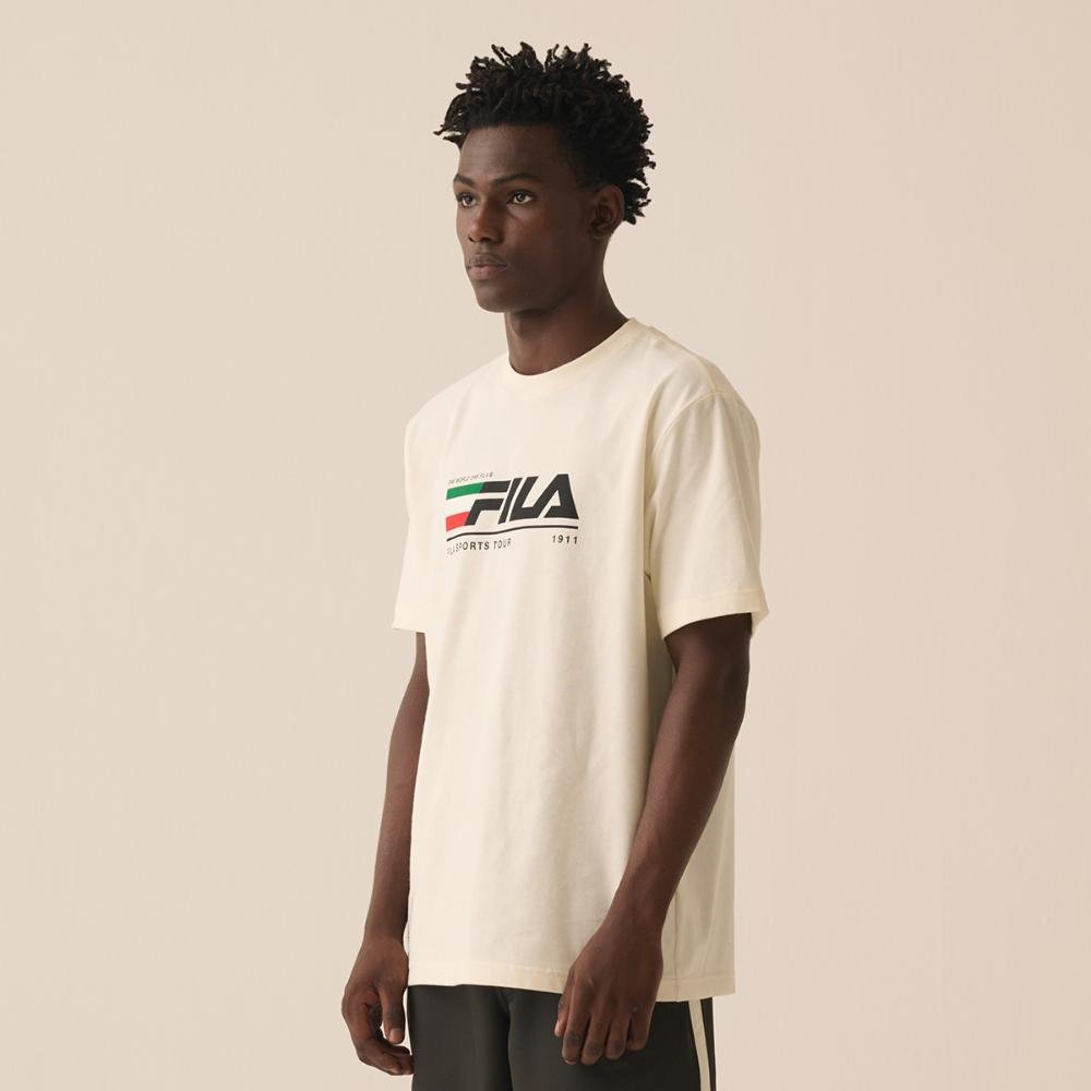 Camiseta Fila Comfort Tour Motor Sport Masculina Branco 1
