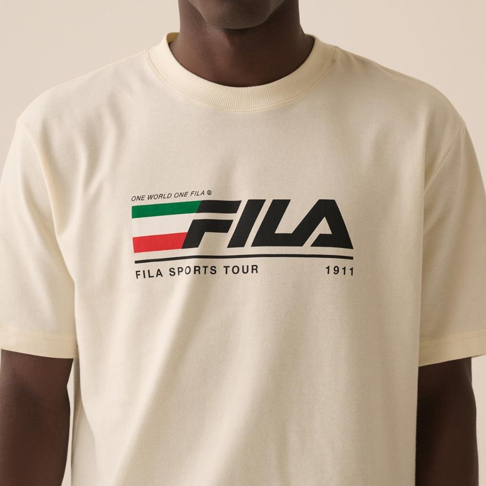 Camiseta Fila Comfort Tour Motor Sport Masculina Branco 5