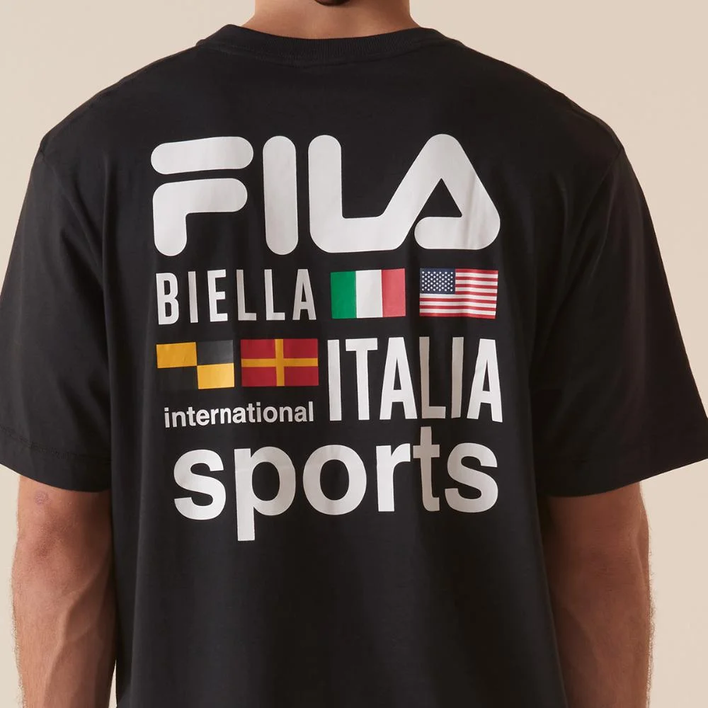 Camiseta Fila Sports International Over Masculina Preto 5