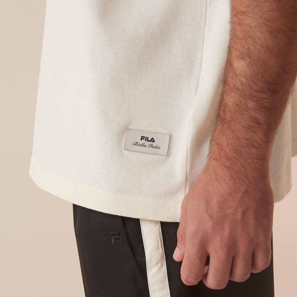 Camiseta Fila Oversized Motor Sport Masculina Branco 5