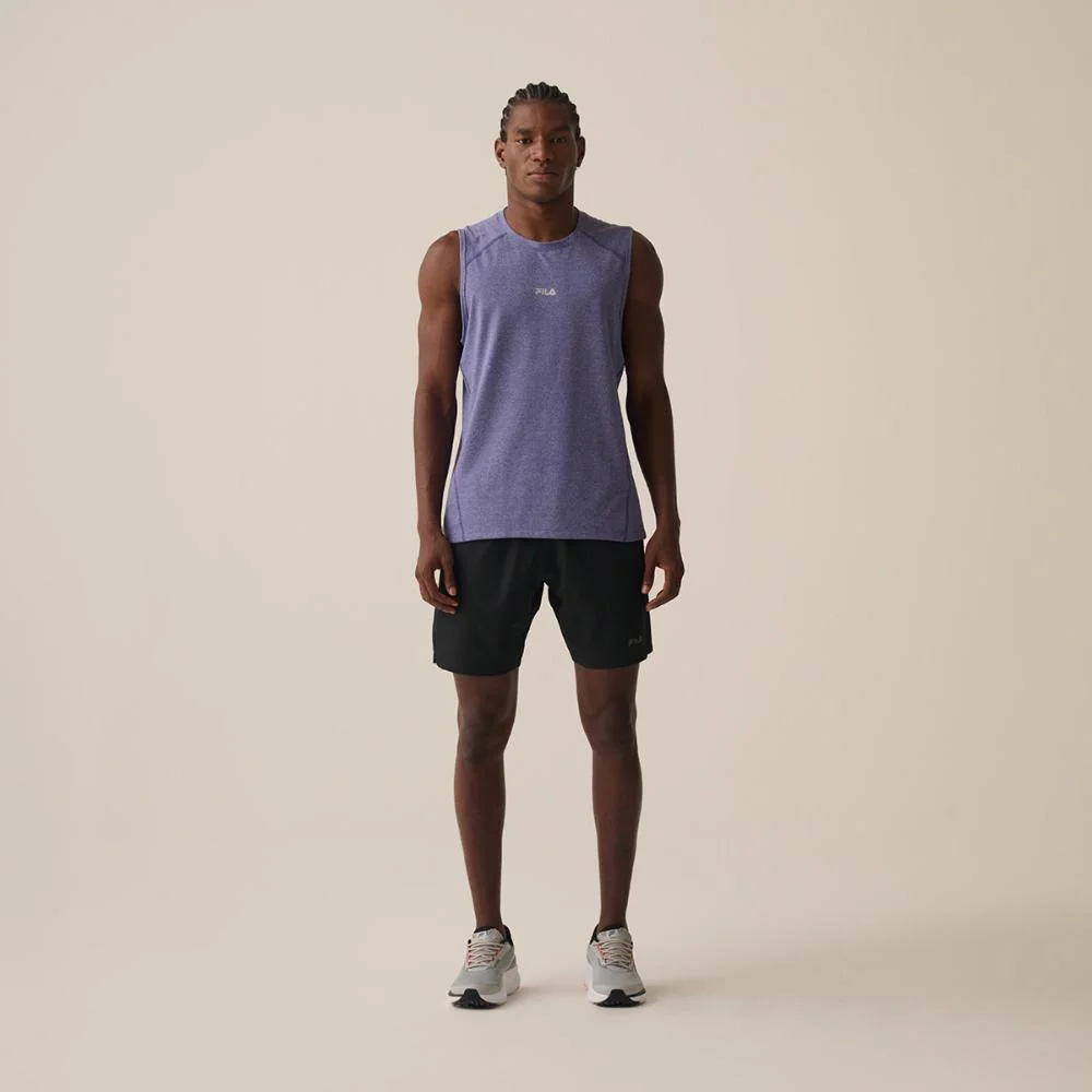 Camiseta Sem Manga Fila Essential Floating Masculina Roxo 3