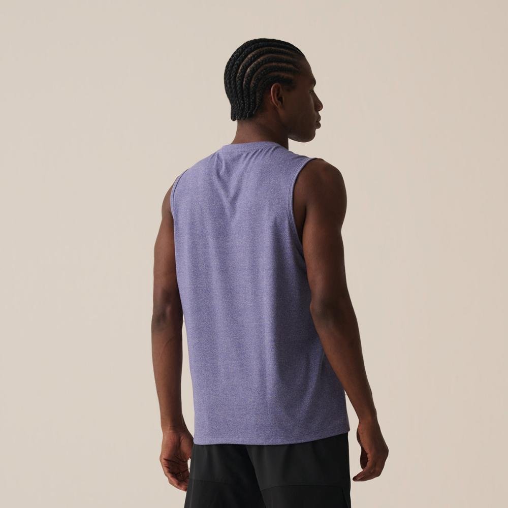 Camiseta Sem Manga Fila Essential Floating Masculina Roxo 2