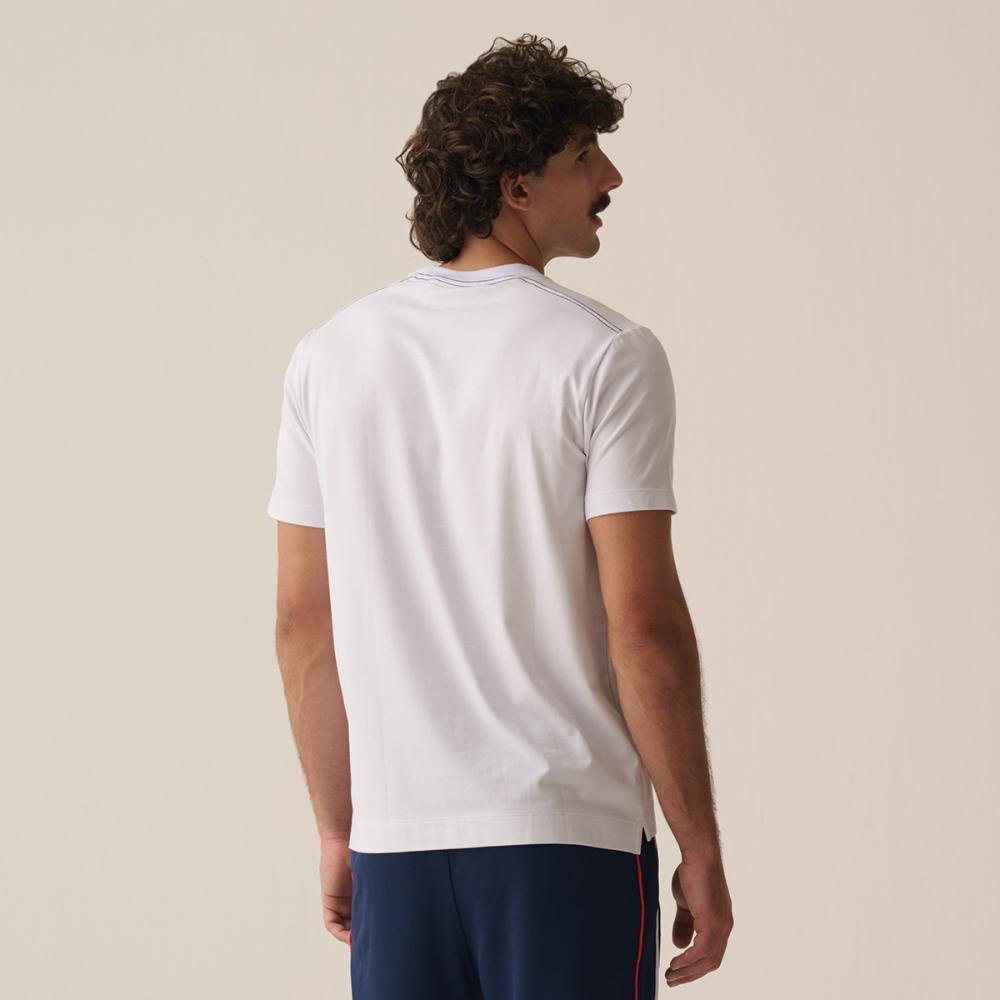 Camiseta Fila Regular Classic Outline Masculina Branco 2