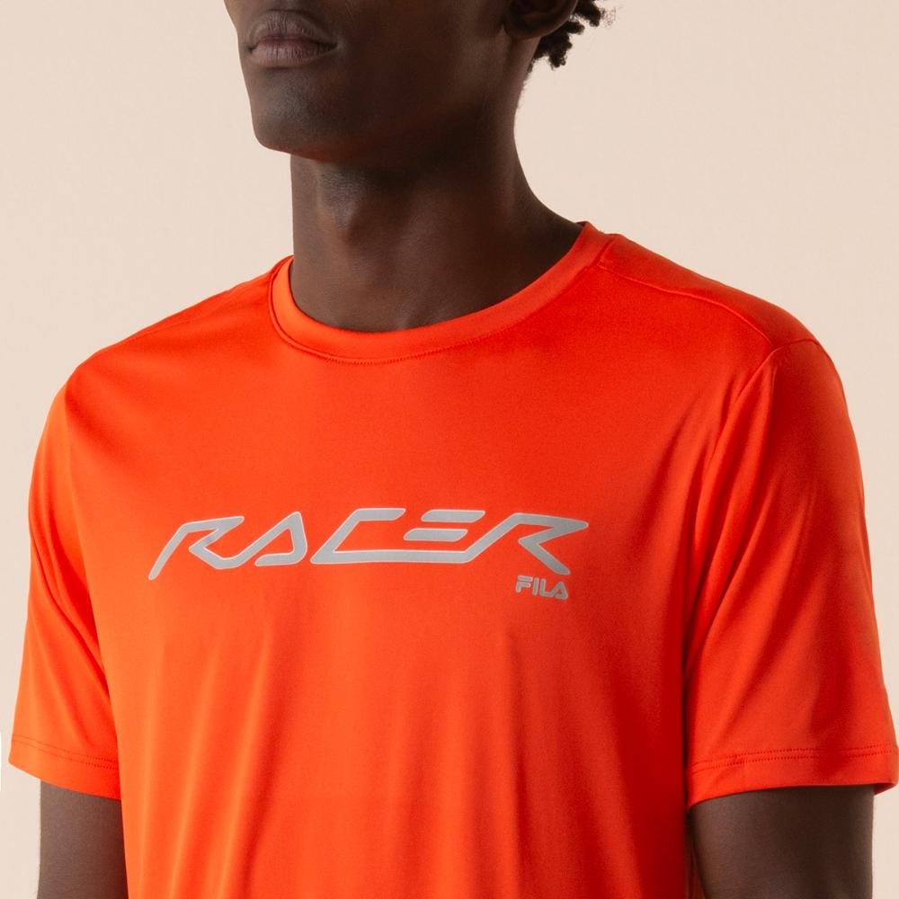 Camiseta Fila Reflective Core Run Masculina Laranja 5