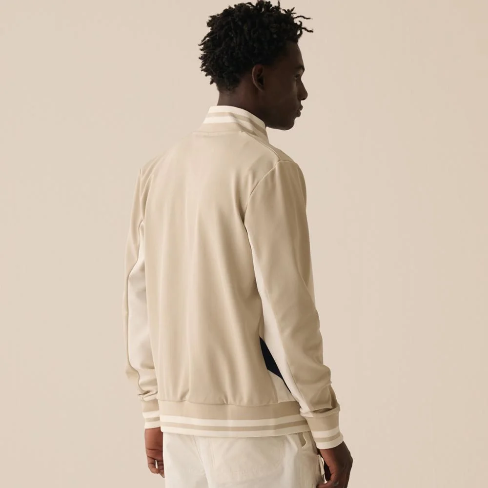 Jaqueta Fila Tie Breaker Masculina Bege/Branco 2