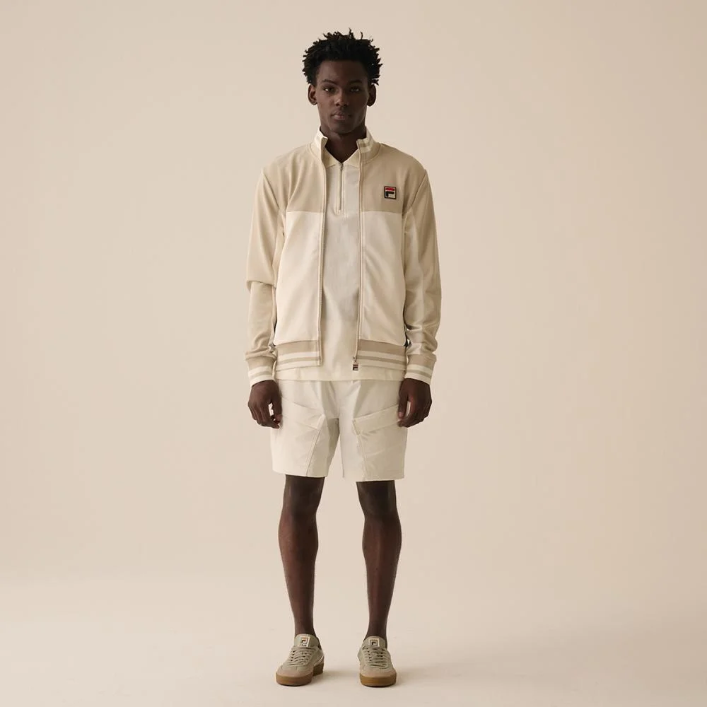 Jaqueta Fila Tie Breaker Masculina Bege/Branco 3