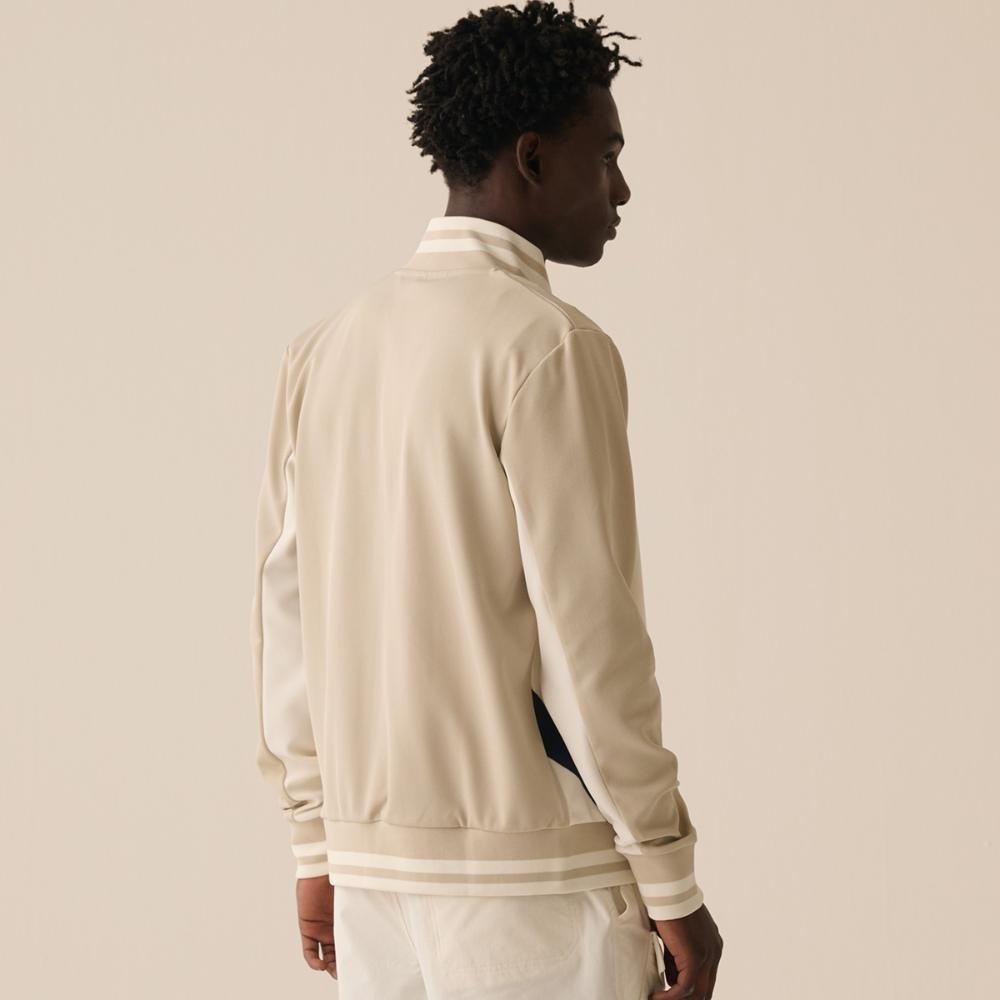 Jaqueta Fila Tie Breaker Masculina Bege/Branco 2