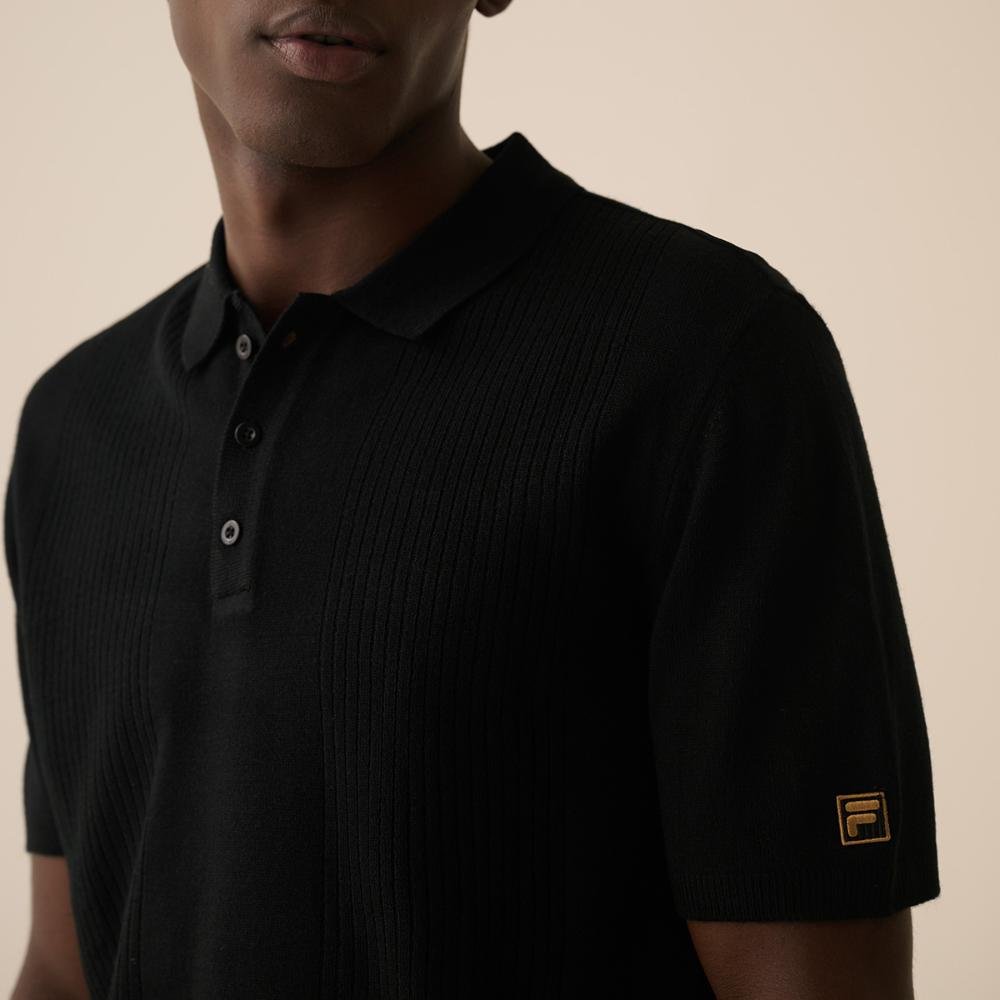 Pólo Fila Evan Masculina Preto 5