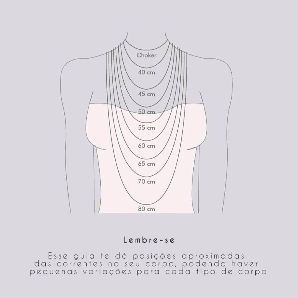 Colar Pedra Natural Madrepérola Semijoia Banhado a Ouro 18k Ania Store Dourado 2