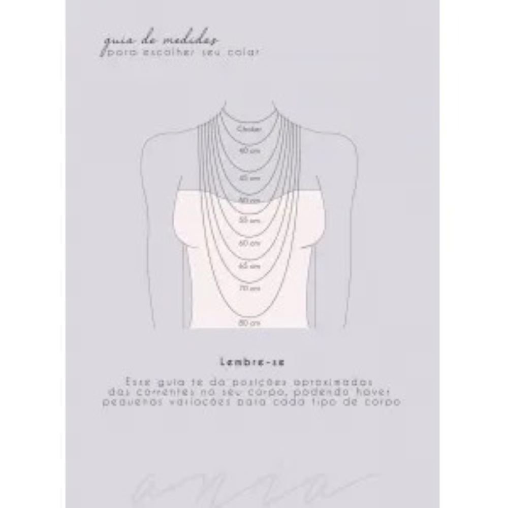 Colar Choker em Aço Maleável Banhado a Ródio Semijoia Ania Store Prata 3
