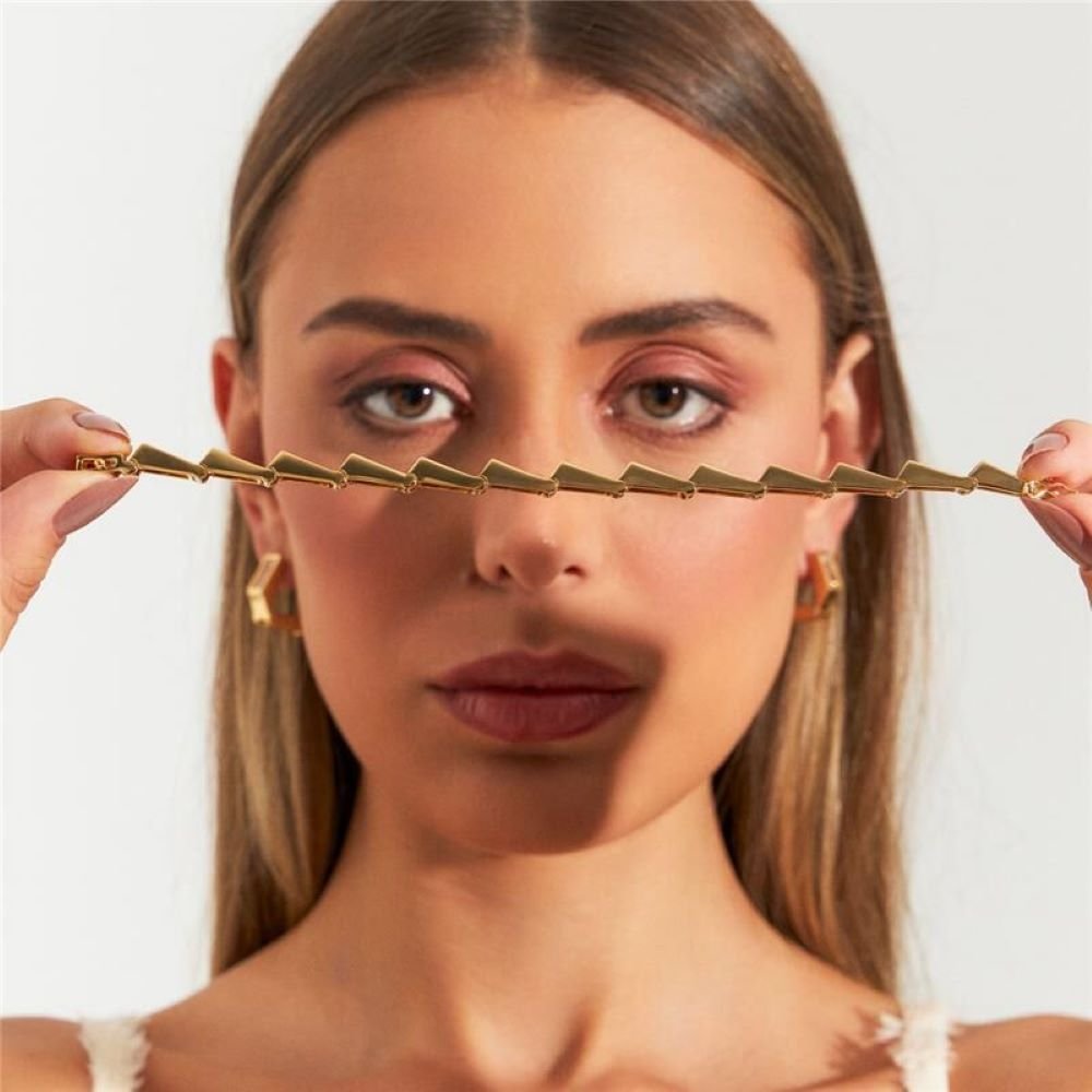 Pulseira Articulada Elegante Banhado a Ouro 18K Semijoia Ania Store Dourado 3