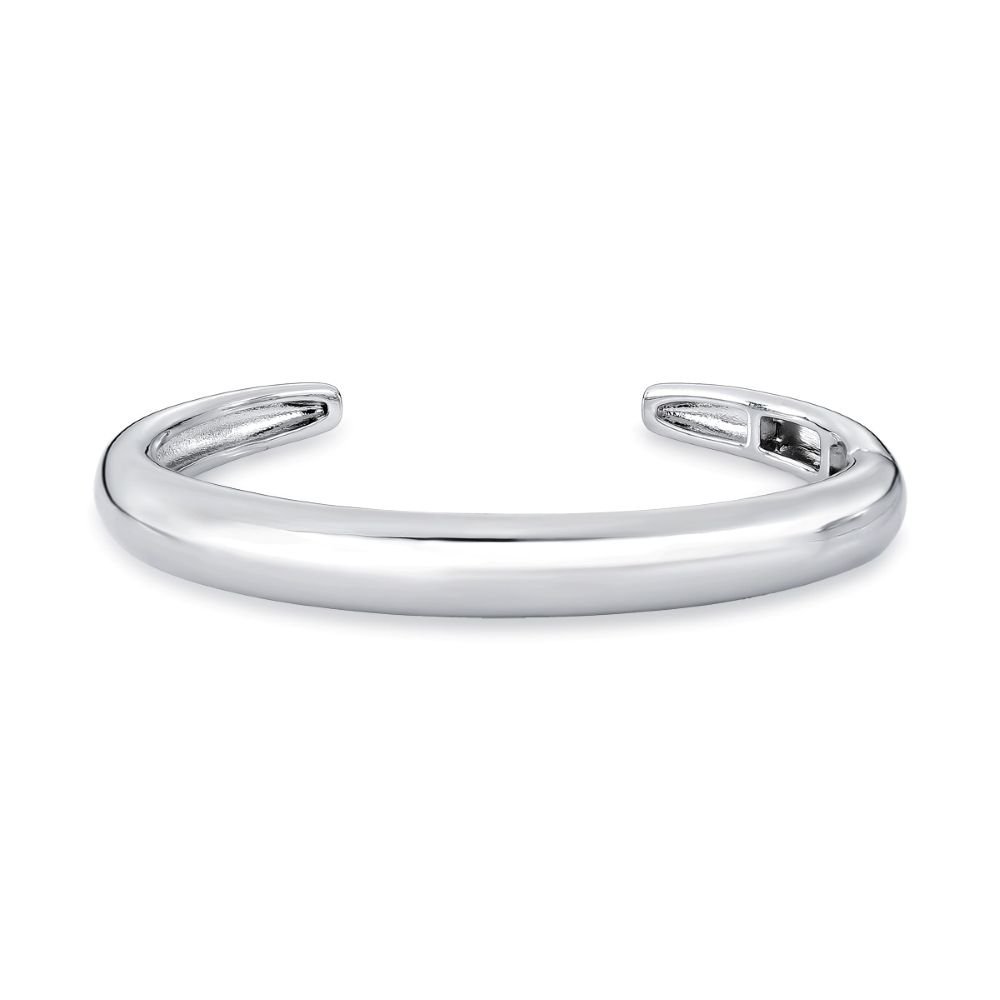 Bracelete Bold Articulado Vazado Semijoia Banhado a Ródio Ania Store