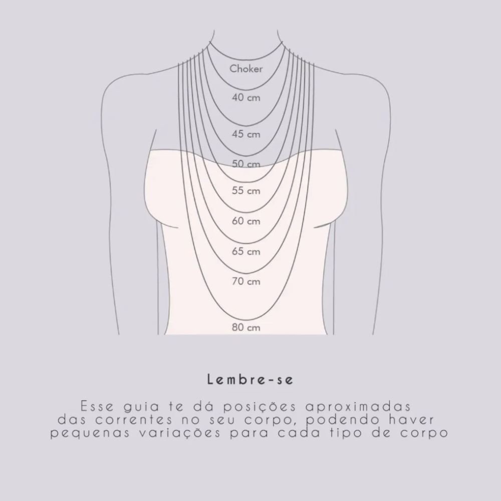 Colar Longo Pingente Nós Banhada a Ouro 18K Semijoia Ania Store Dourado 2