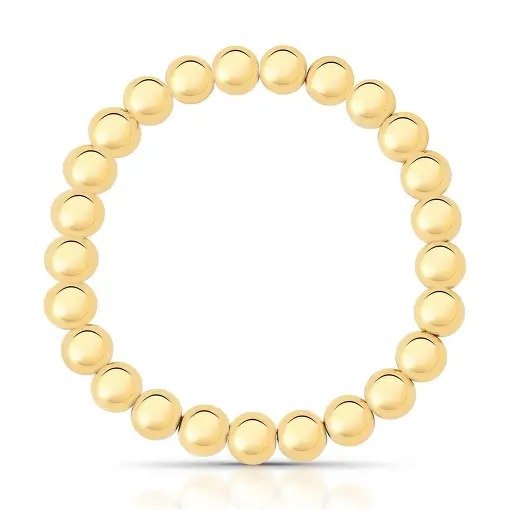 Pulseira com Esferas Semijoia Dourado Banhado a Ouro 18K Ania Store