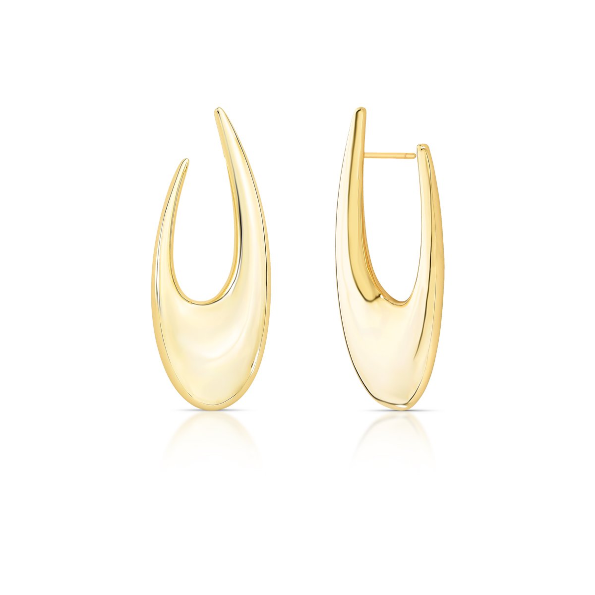 Brinco Gota Alongada Semijoia Banhada a Ouro 18K Ania Store