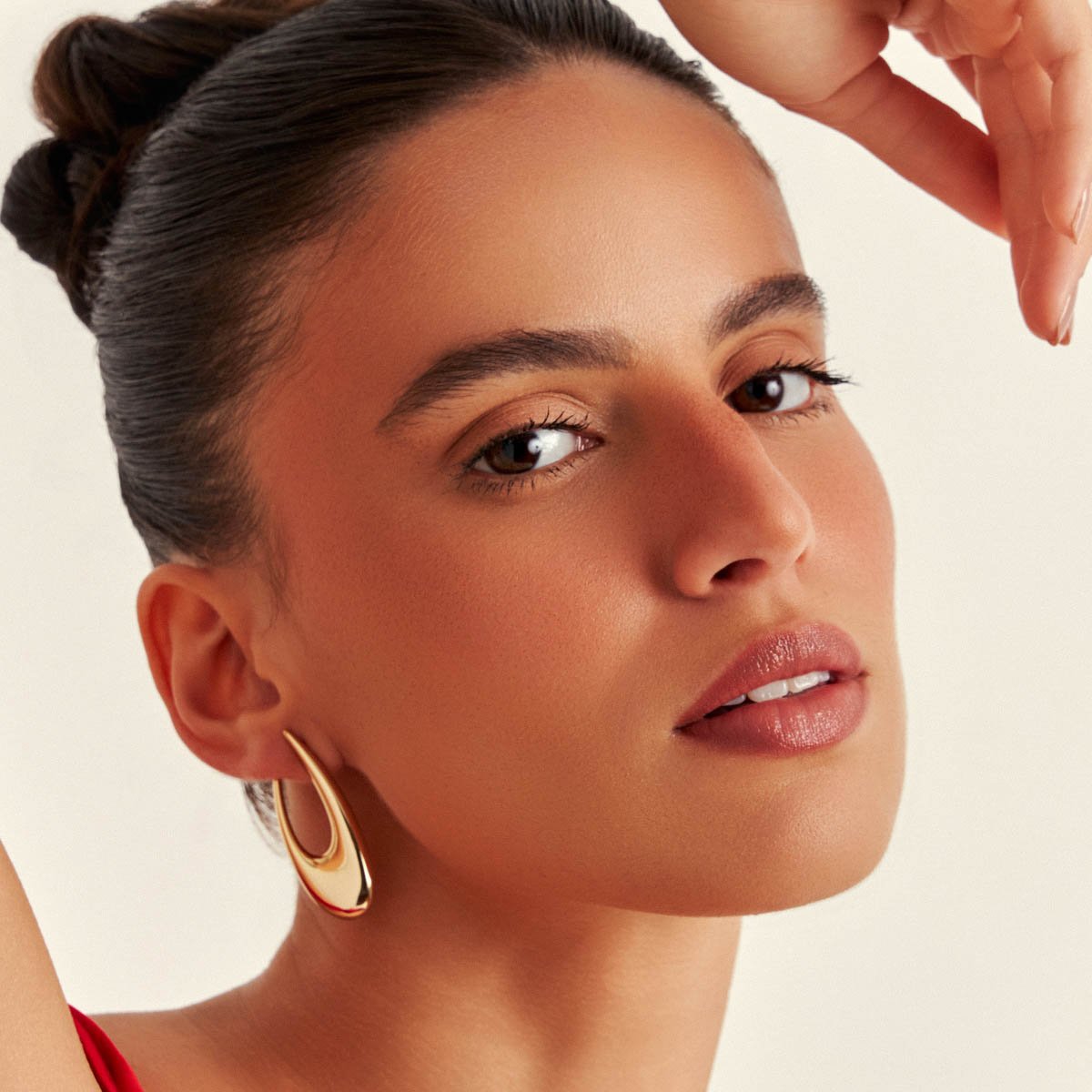 Brinco Gota Alongada Semijoia Banhada a Ouro 18K Ania Store Dourado 2