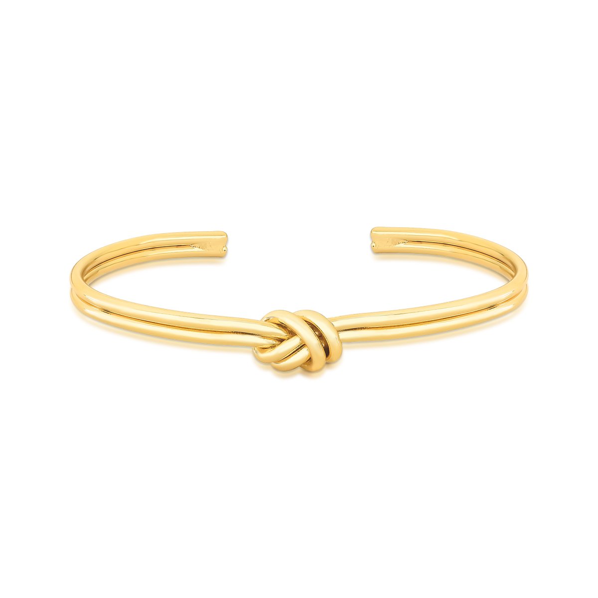 Bracelete Ajustável com Detalhe em Nó Semijoia Banhada a Ouro 18K Ania Store