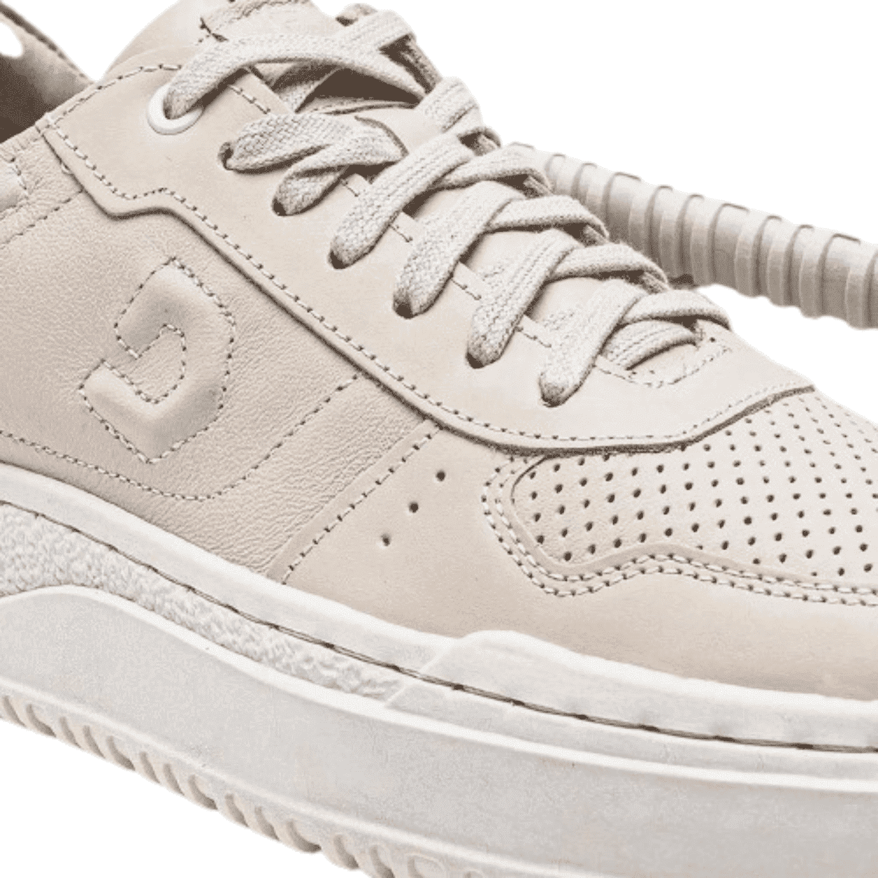 Sapatênis Democrata Denim Block Creme 4921 Bege