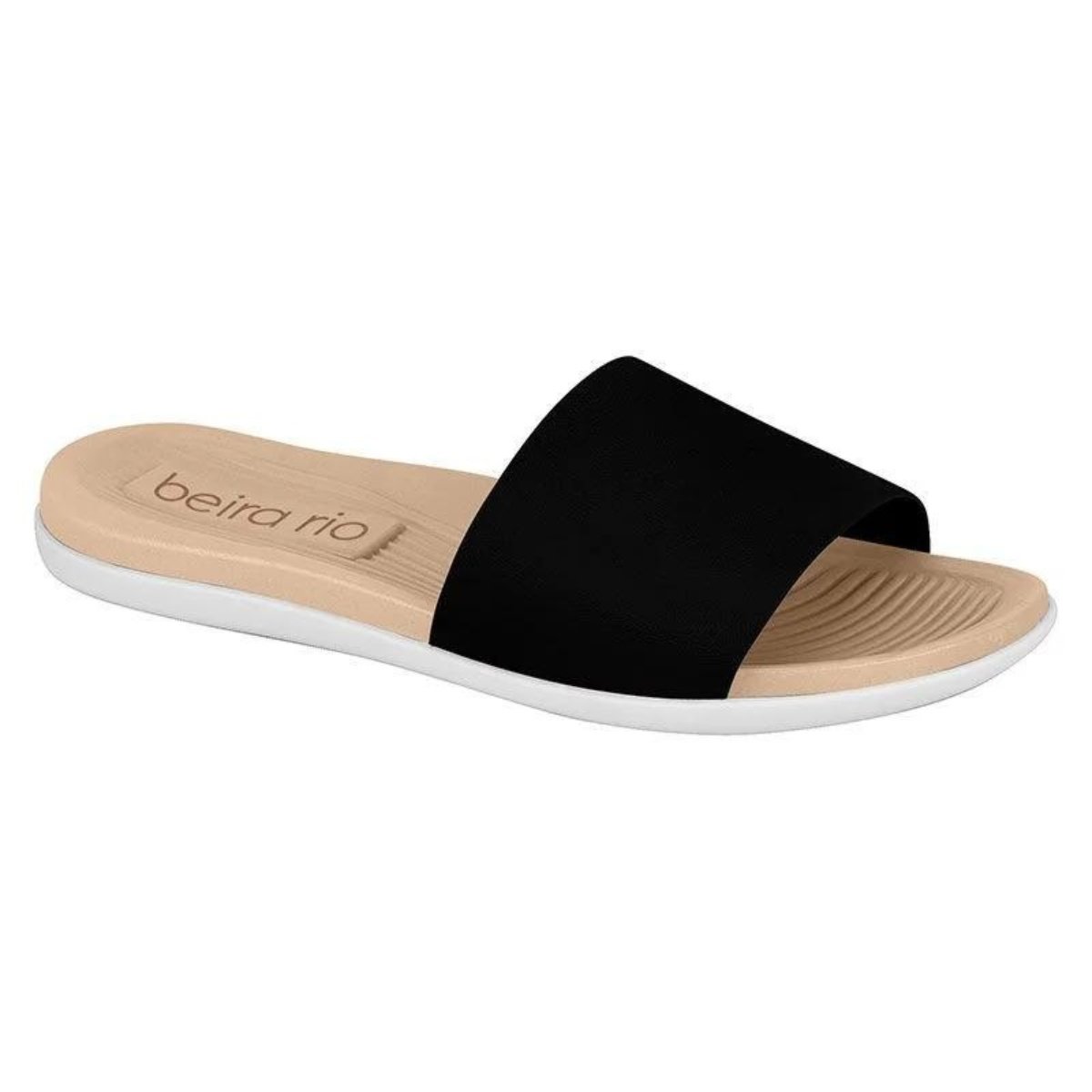 Chinelo Beira Rio Slide Feminino Preto Preto 1