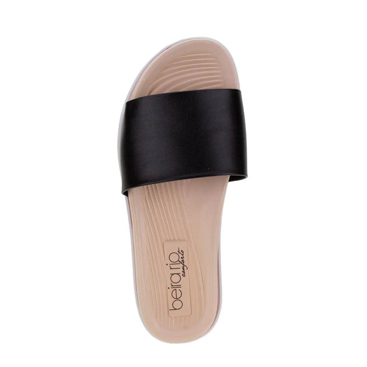 Chinelo Beira Rio Slide Feminino Preto Preto 2