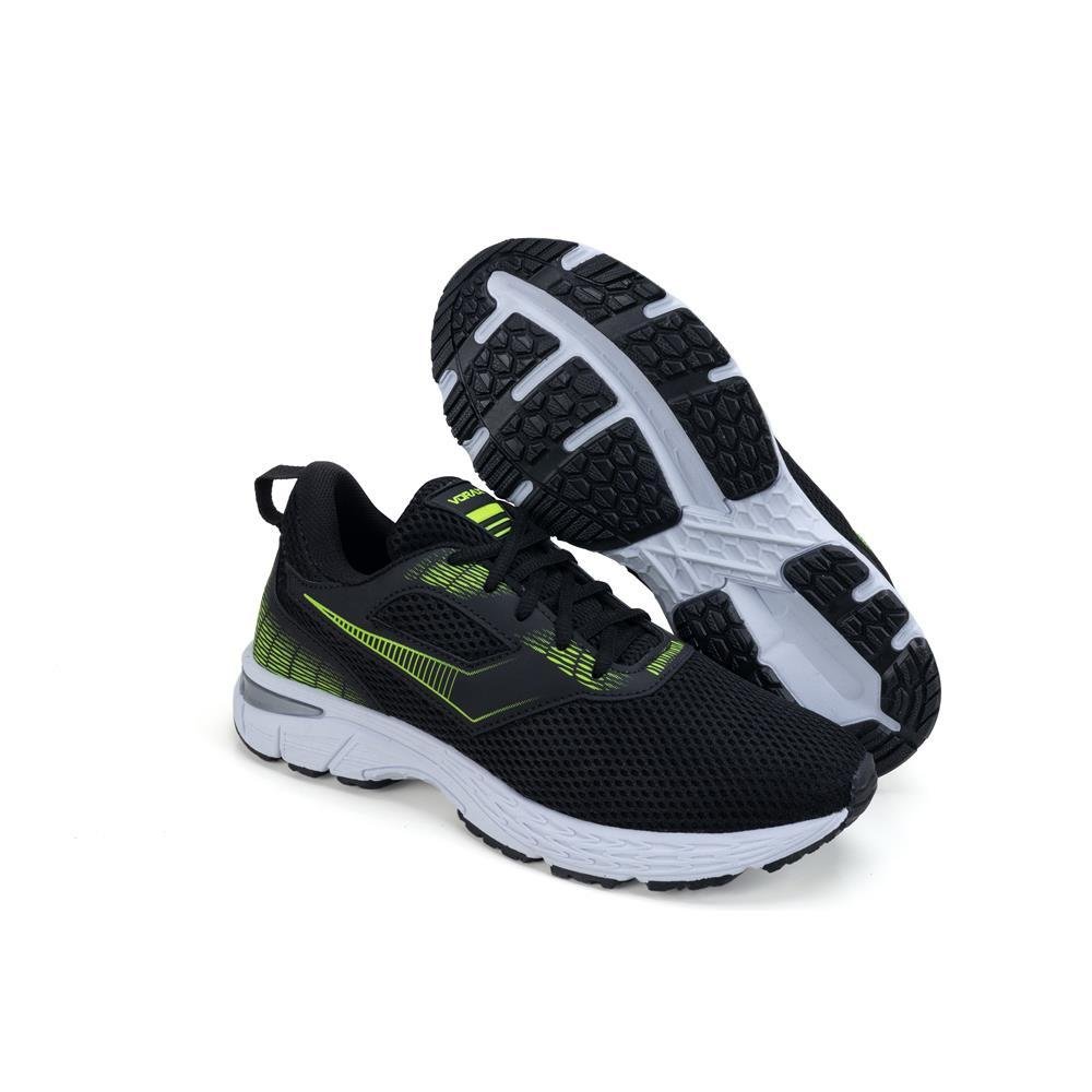 Kit 2 Pares Tênis Masculino Esportivo Cadarço Leve Caminhada Preto/Azul 7