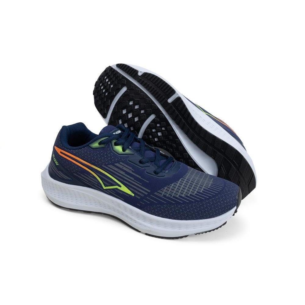 Tênis Masculino Esporte Caminhada Cadarço Leve Azul