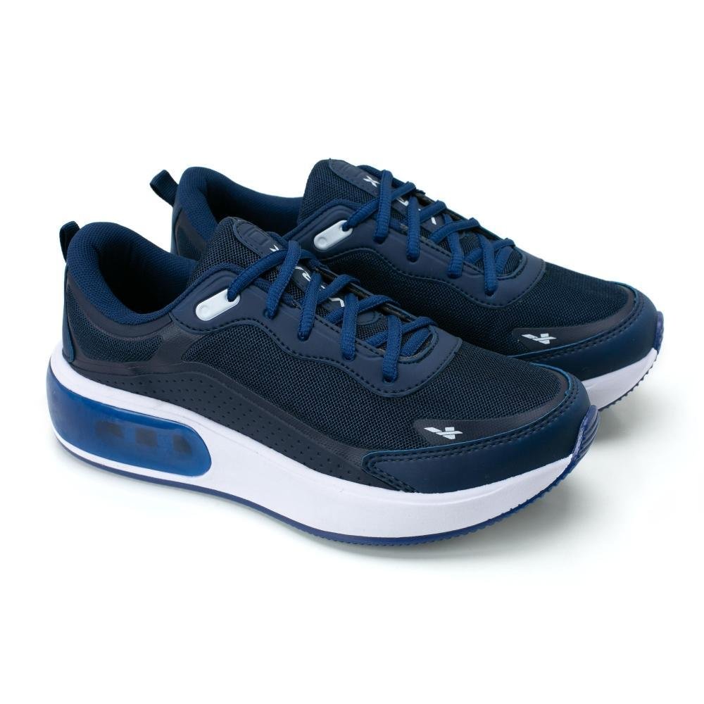 Tênis Masculino Feminino Esporte Cadarço Conforto Kit 2 Azul 3