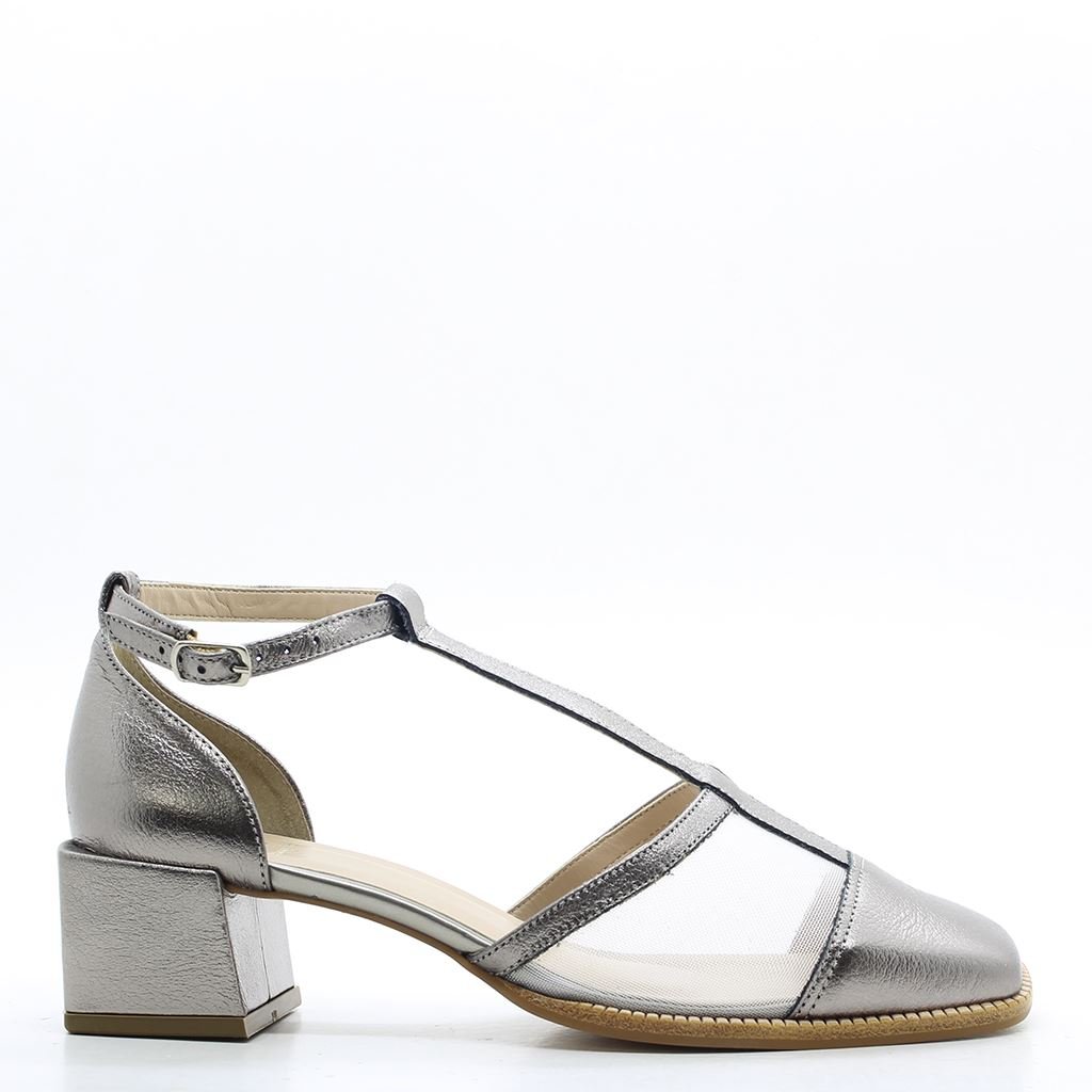 Scarpin Salto Bloco Concept Grafite 2