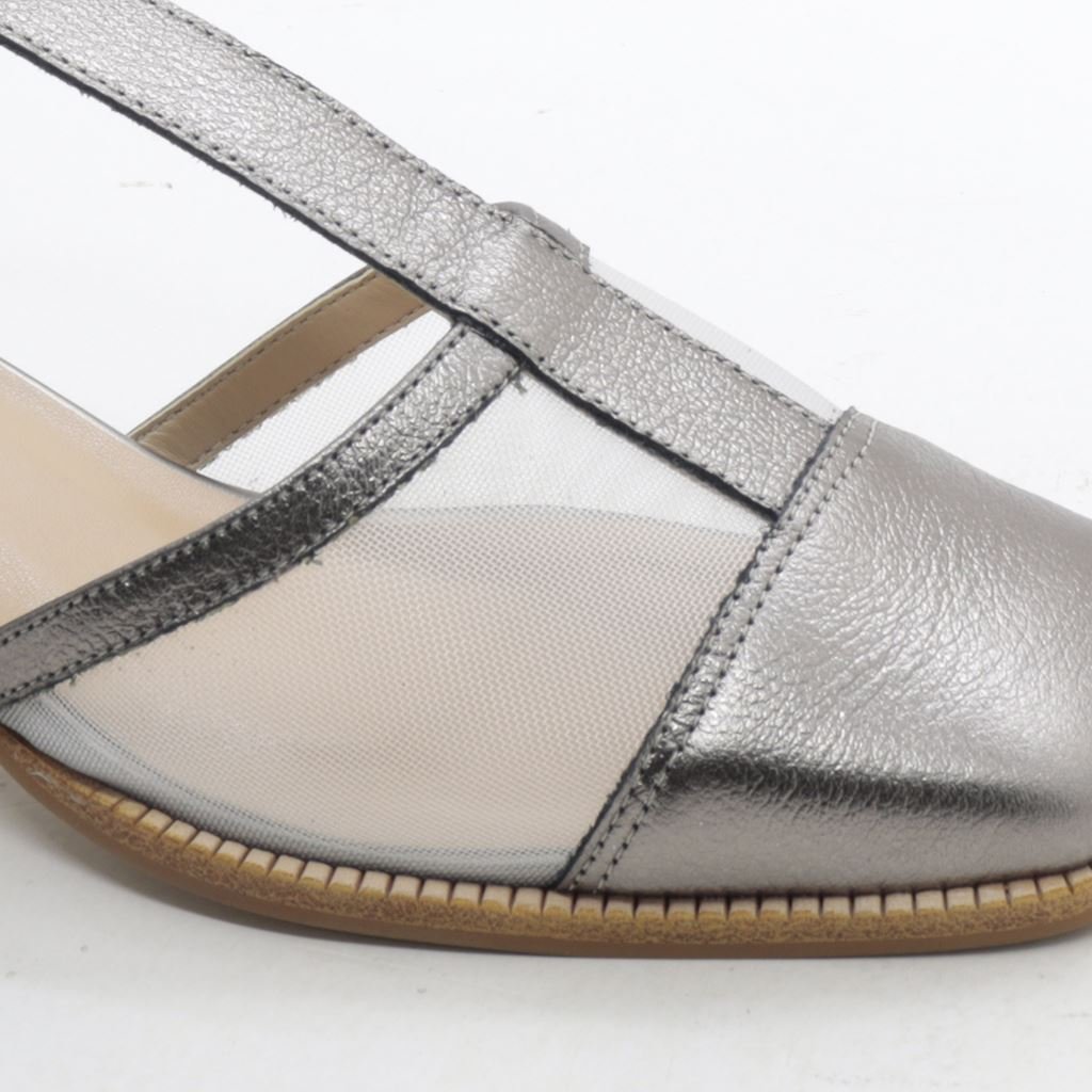 Scarpin Salto Bloco Concept Grafite 3