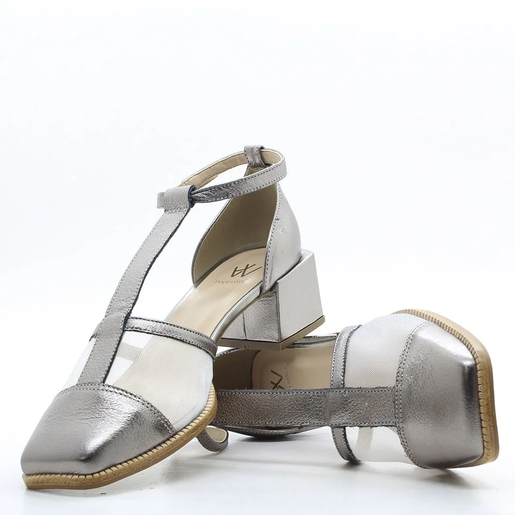 Scarpin Salto Bloco Concept Grafite 5