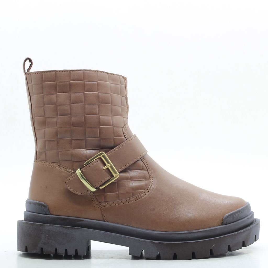 Bota Coturno Fivela Conhaque 4