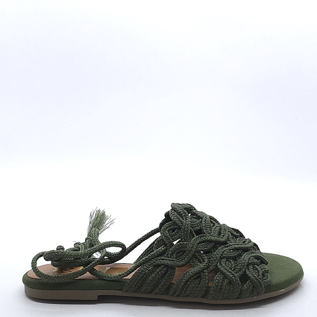 Rasteira Sandália Amararração Musgo 2