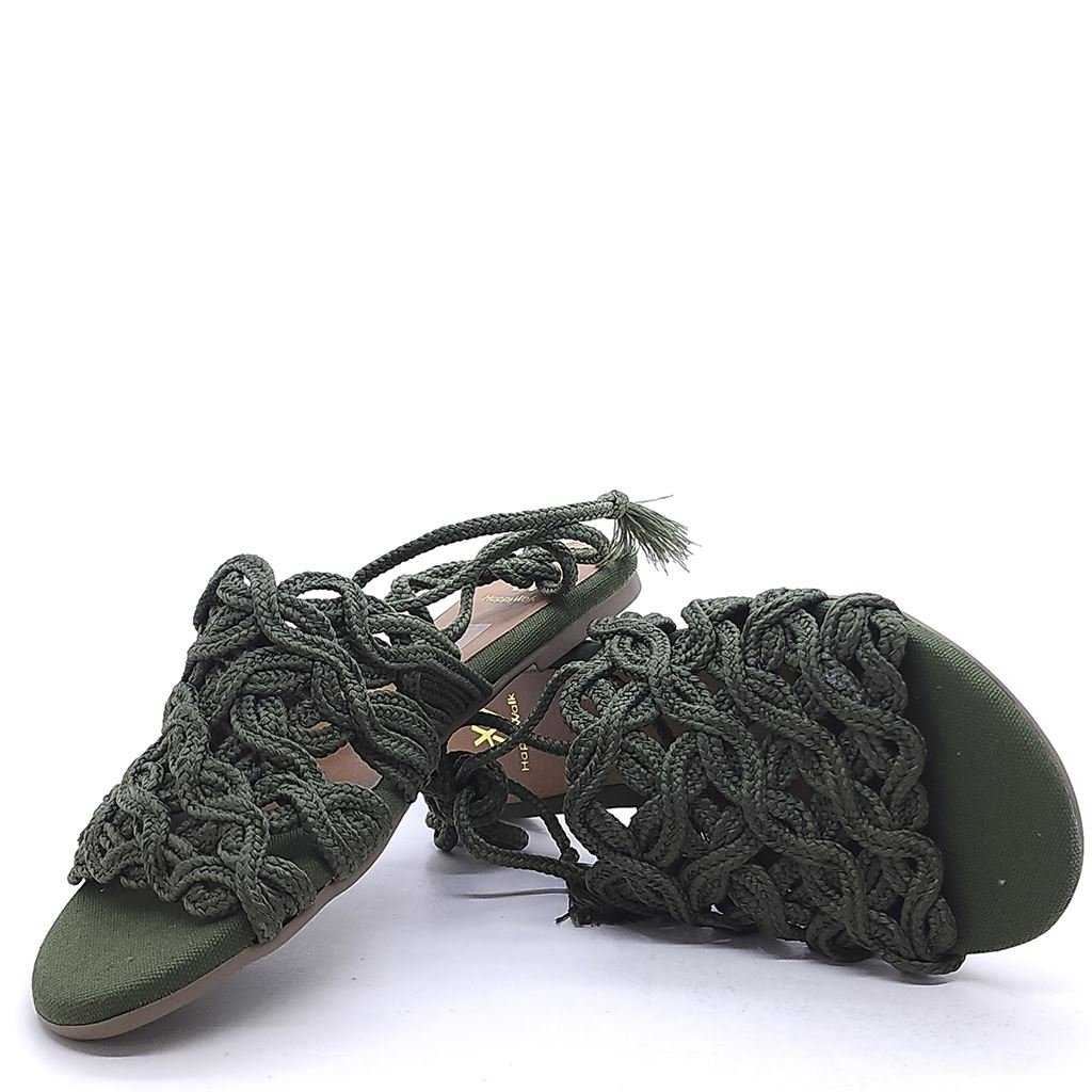 Rasteira Sandália Amararração Musgo 3